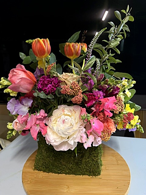 Colorful spring bouquet